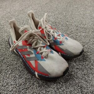 Adidas Boost Shoes Womens 7.5 White Gray Athletic Running Sneakers Gym X9000L4